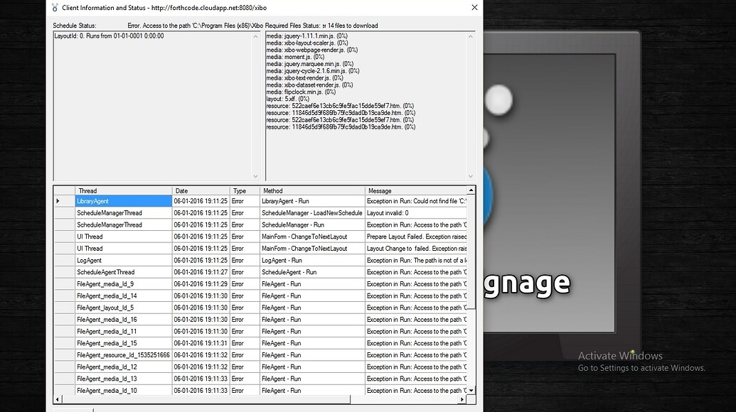 Xibo display status Help Topics Xibo Community