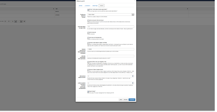 parametres affichage