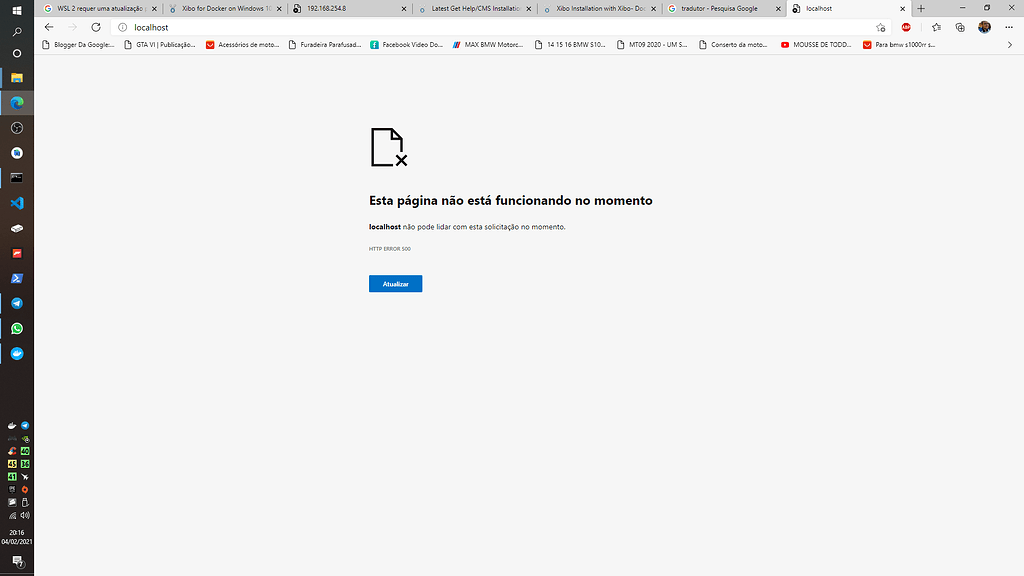 Error 500 Http after install in Docker - CMS Installation - Xibo Community