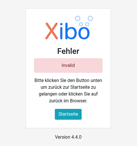 Xibo-Publish-Error