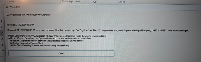 xibo error