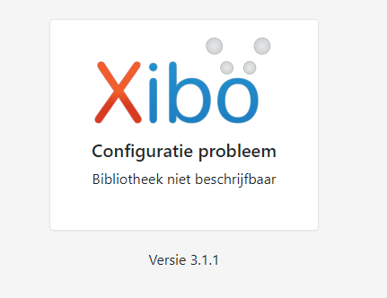 Xibo Error