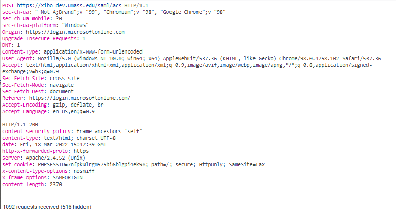 SAML response received at http instead of https - CMS Installation ...